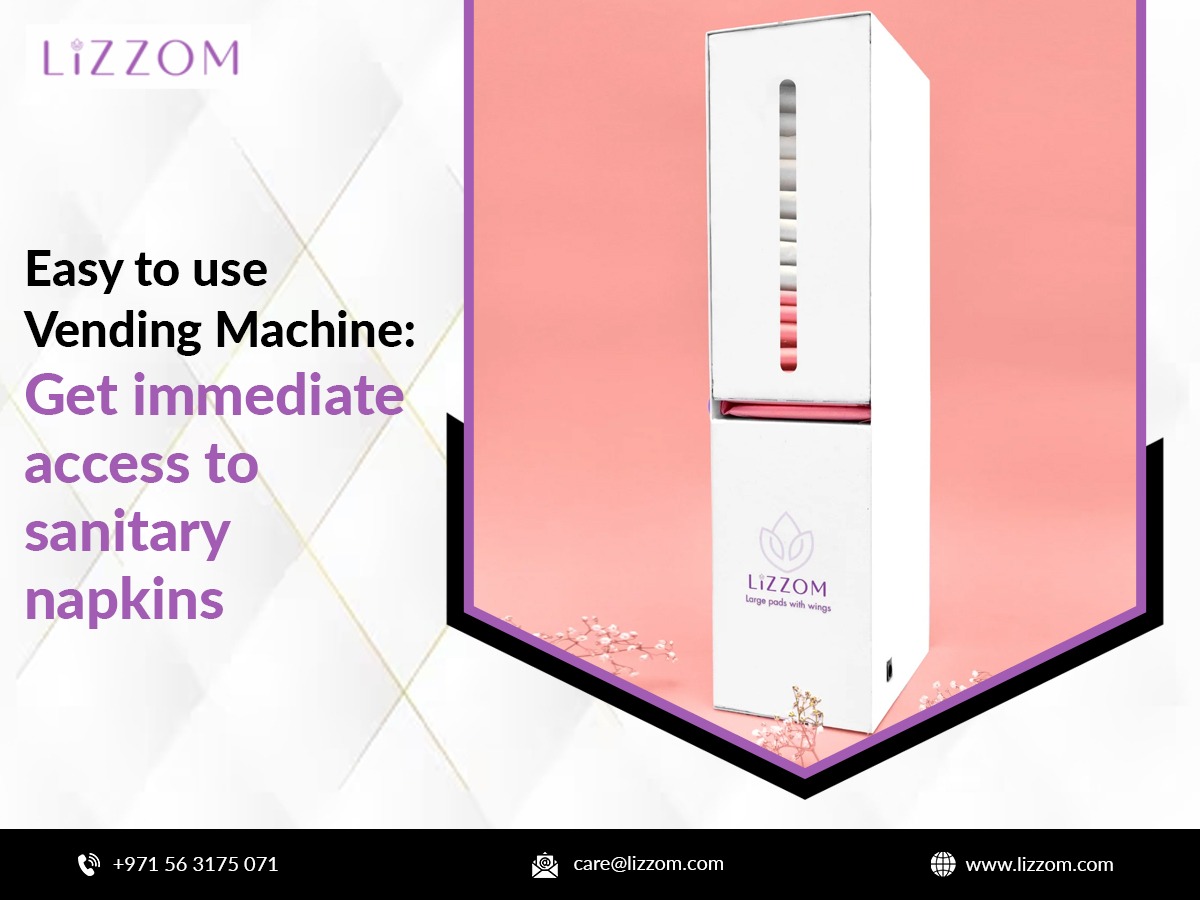 Easy to use Vending Machine: Get immediate access to sanitary napkins